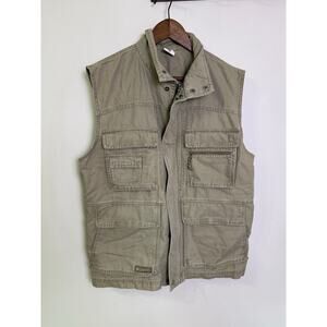 Columbia Sportswear Men’s Medium Utility Safari Fishing Vest Khaki Multi Pocket